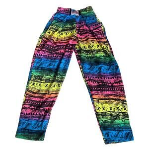 Vintage Touch & Match Tie Dye Pants Men's One size Adjustable Pants Parachute